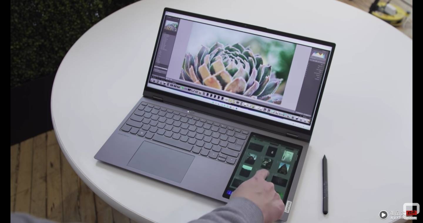 外型太特别！Lenovo 推出‘ ThinkBook Plus Gen3 ’键盘区右侧加了一块 8 吋萤幕 笔电变得好长？ 数码科技 图5张